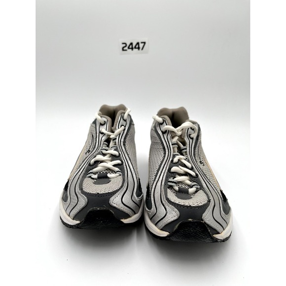 LA Gear LA1253EM Mario Mens 9 Running Shoes Gray Silver Lace Up Athletic Sneaker - Picture 5 of 9
